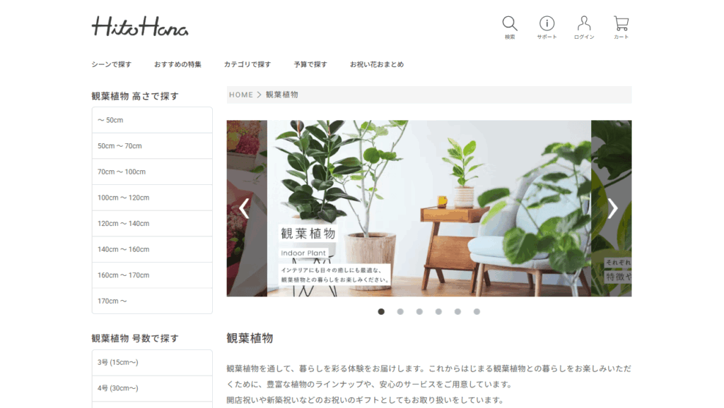 ギフトにぴったりな胡蝶蘭、観葉植物、花束、スタンド花の通販サイトHitoHana
