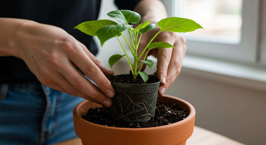 観葉植物の通販購入後の植え替えタイミング