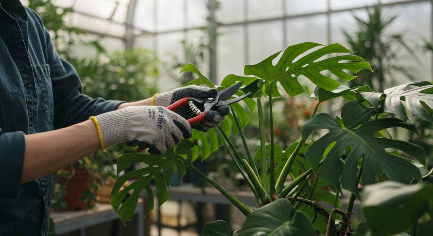 観葉植物の剪定(せんてい)と整え方|美しい形を保つためのプロの技術