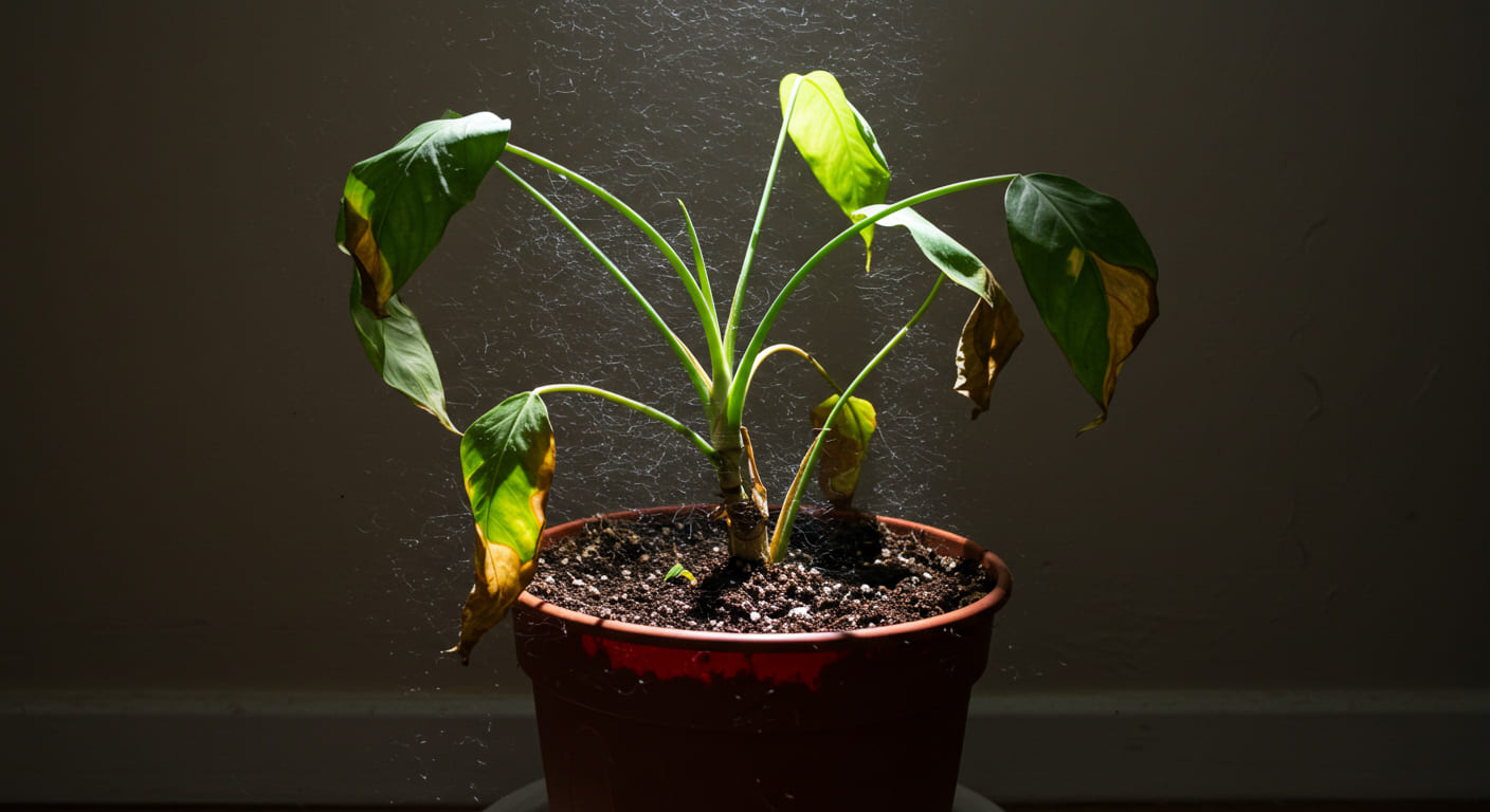 観葉植物の黄変・茶変対策|原因別の診断と回復のためのケア方法