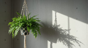 観葉植物のインテリアハンギング｜垂れ下がる植物で空間を立体的に彩る