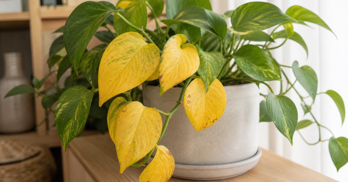 観葉植物の葉が黄色くなる5つの原因と対策|知恵袋500件で最多パターン