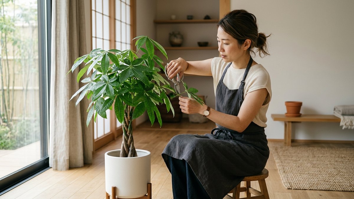 パキラの剪定|形を整えるためのカット