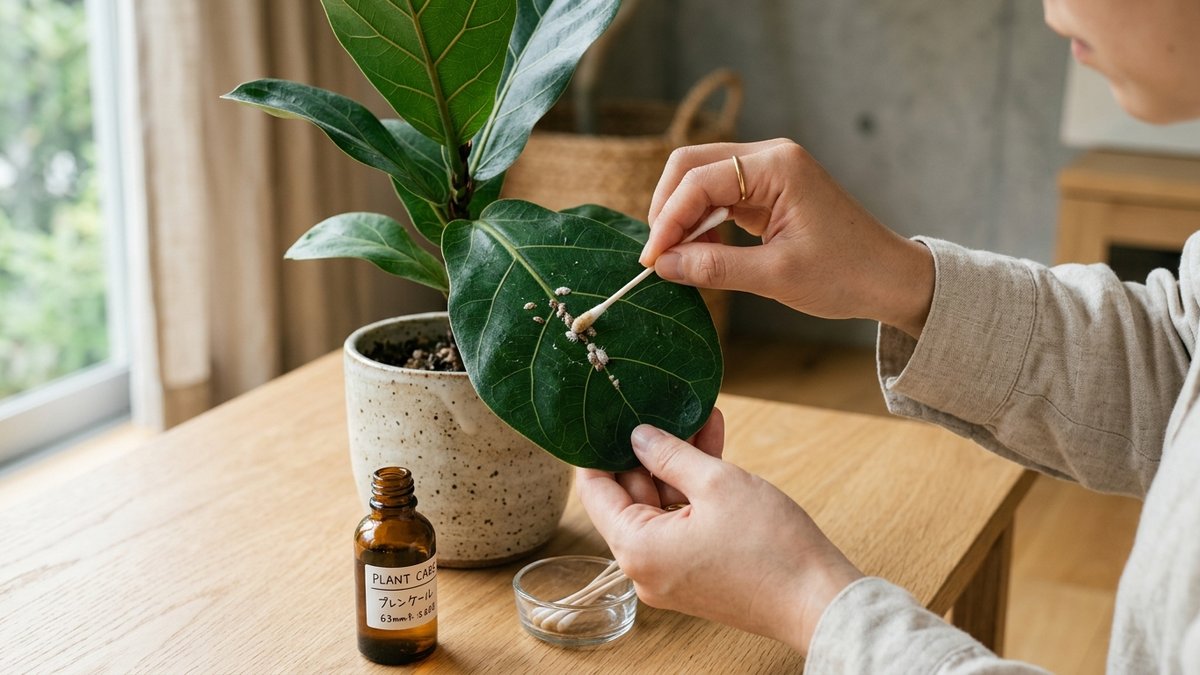 害虫駆除｜綿棒で物理的に取り除く方法