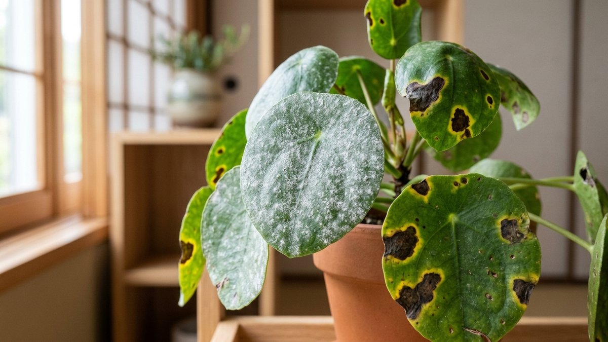 観葉植物の病気｜うどんこ病・葉斑点病の症状