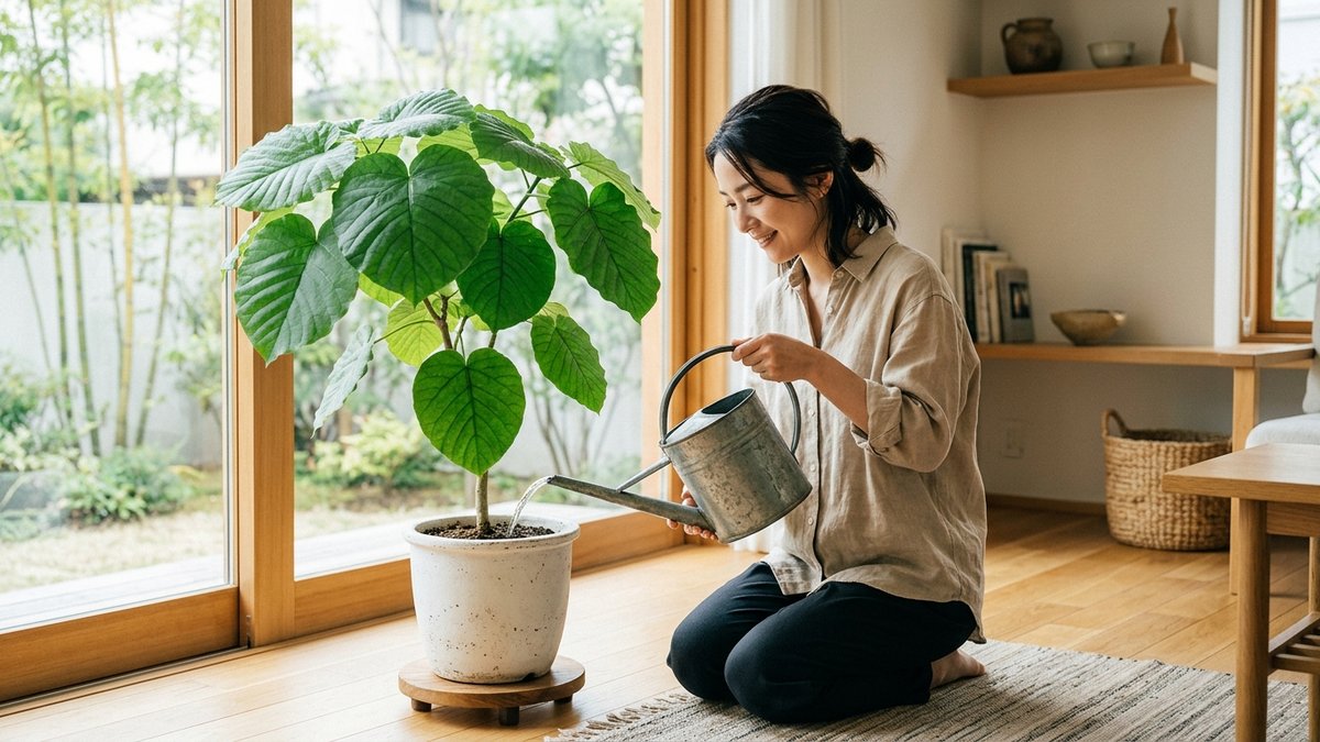 ウンベラータの水やり|季節ごとの頻度と量を意識する