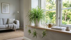 オリヅルランの育て方｜葉先が茶色くなる原因と子株でかんたんに増やすコツ