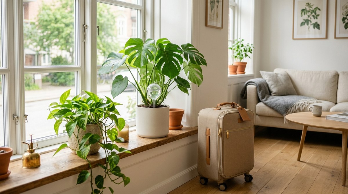 観葉植物の留守中の水やり対策｜1週間空けても枯らさない日数別の正解